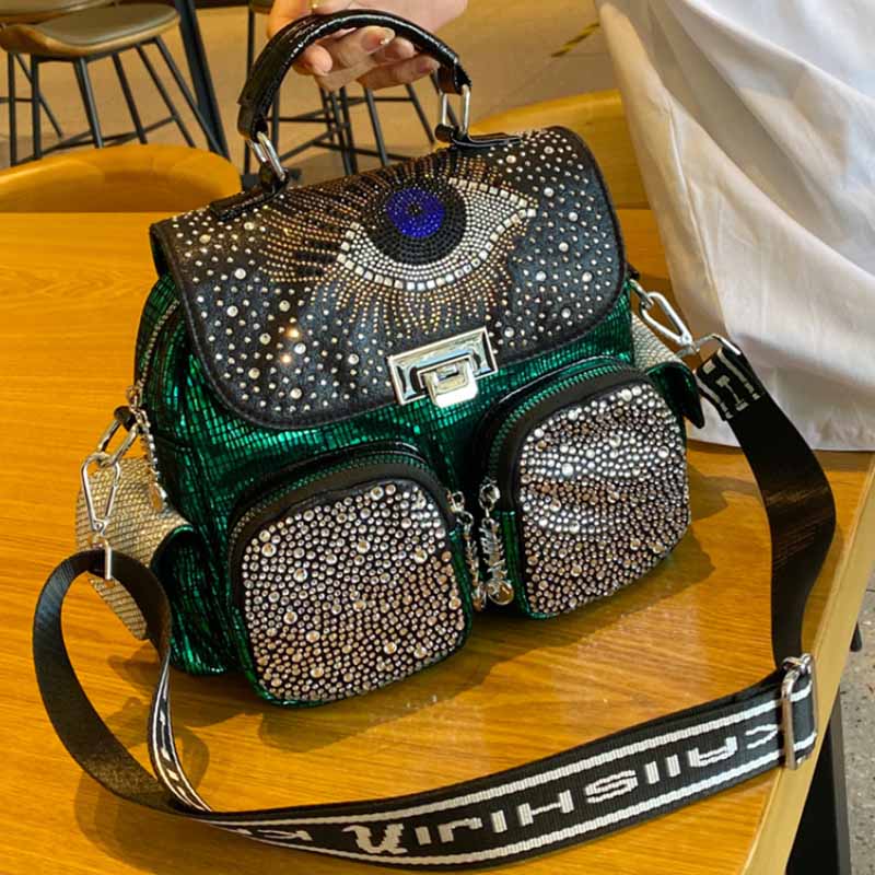 Luxury Bags Leather - Модный женский рюкзак, вместительная сумка на