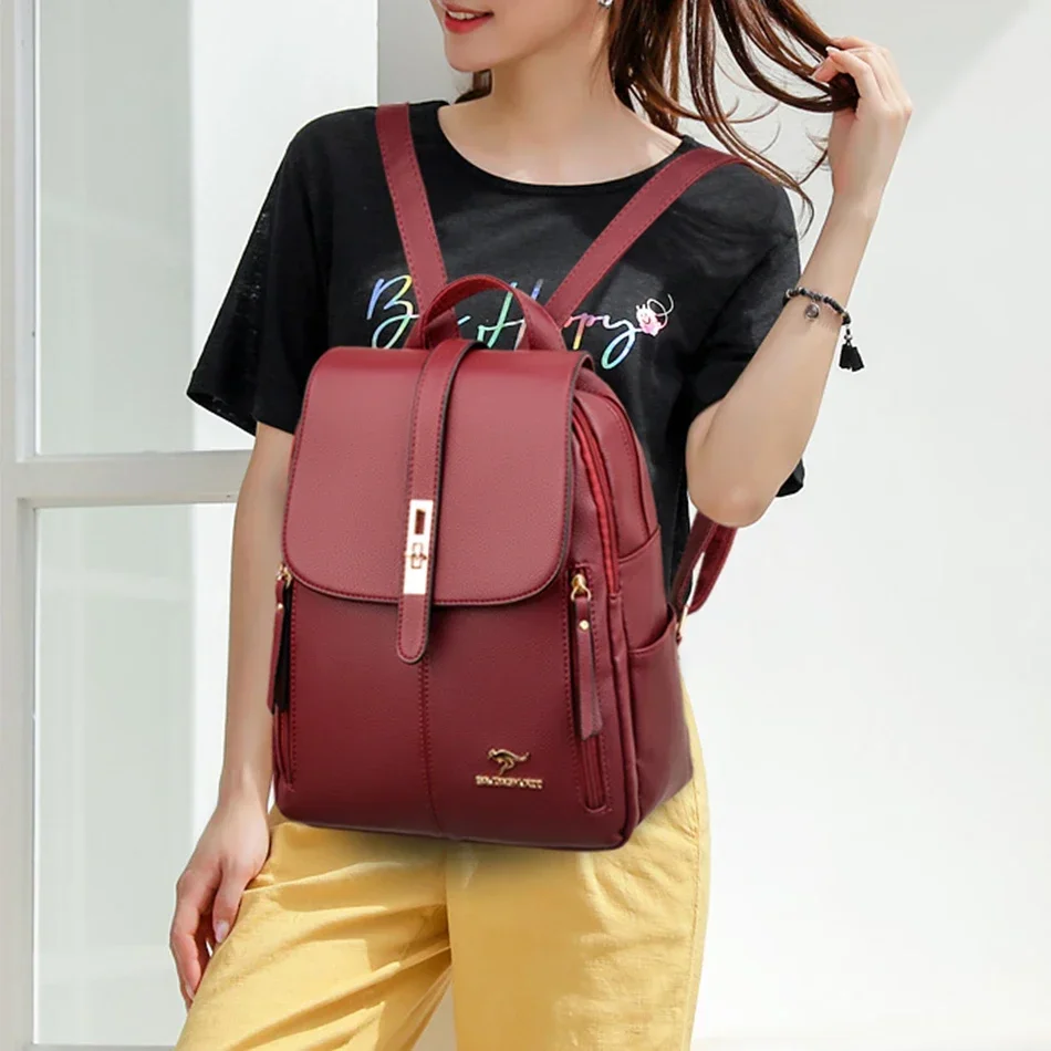 Женский кожаный рюкзак большой – обзор и цена Luxury Bags Leather